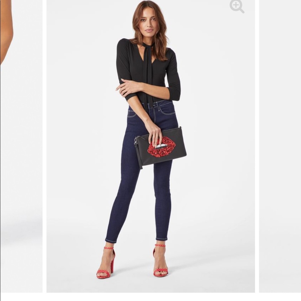 Red block heel